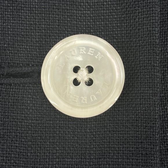 Lauren Ralph Lauren Women's Charcoal Gray 100% Linen Blazer Size 12 - Picture 5 of 11